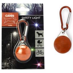 Active Canis Safety Lights Hundlampa med Karbinhake i Röd